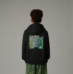Black Relaxed Hooded Sweat with Graphic Logo
