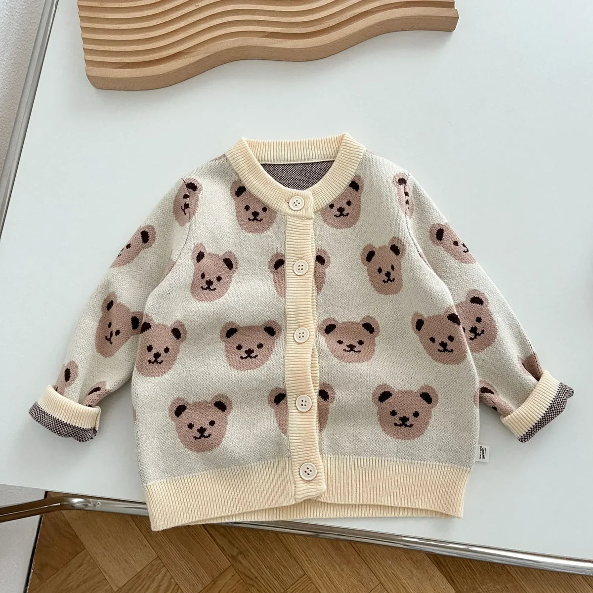 Bear Cardigan Creme