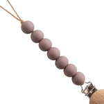 Mushie Pacifier Clips - Halo Ash | Casa Childrenswear