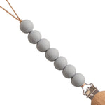Mushie Pacifier Clips - Halo Stone | Casa Childrenswear