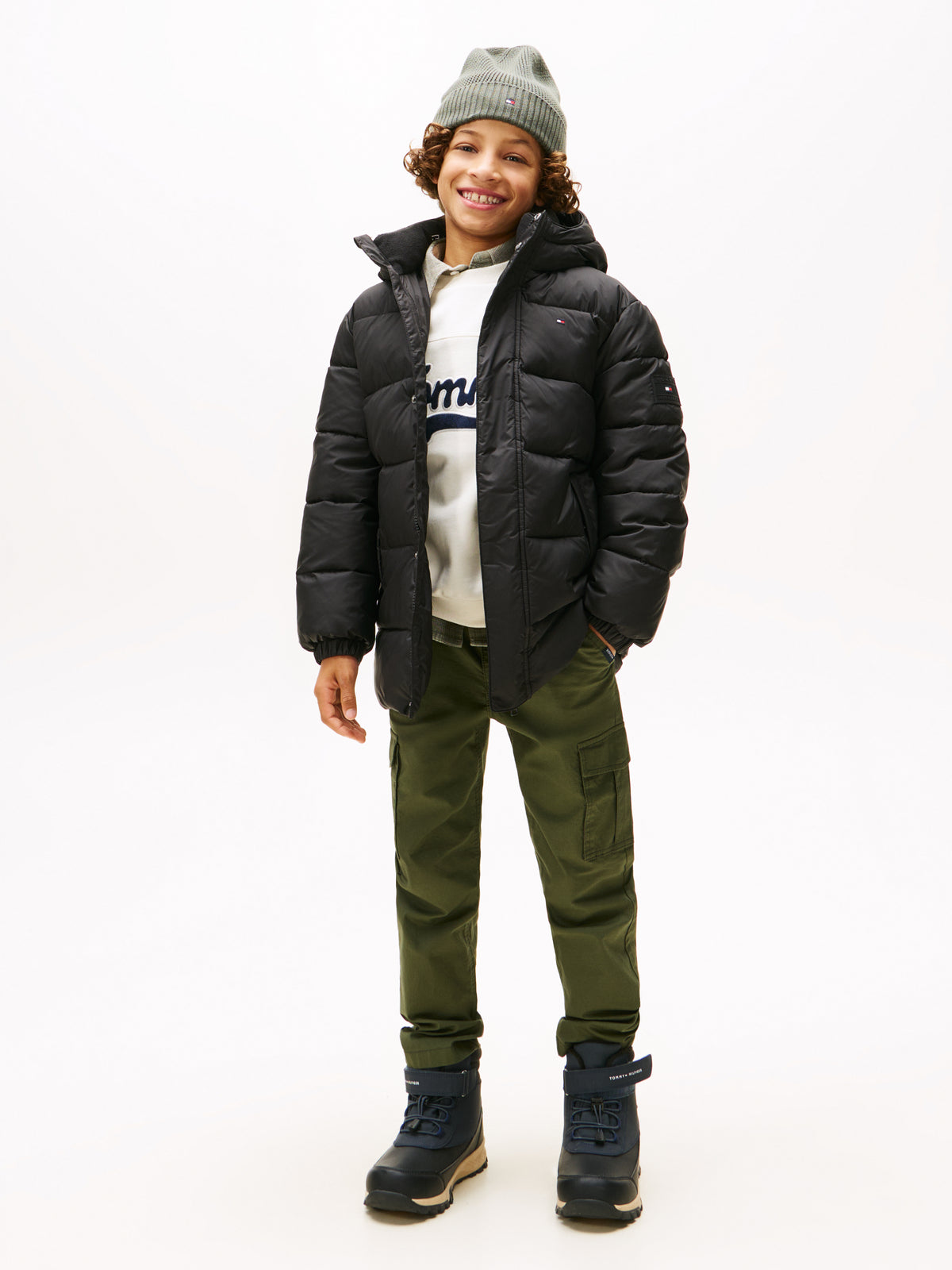 Black Essential Padded Parka