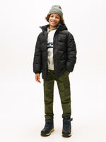 Black Essential Padded Parka