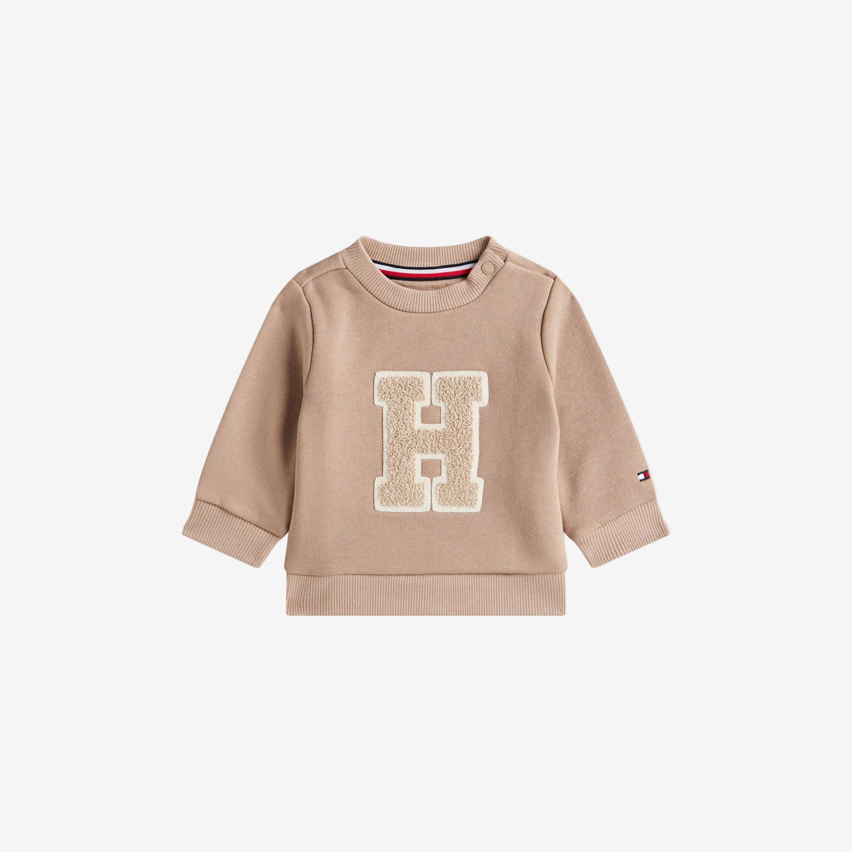 Baby Brown Towelling Fleece Sweatshirt