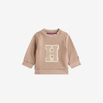 Baby Brown Towelling Fleece Sweatshirt