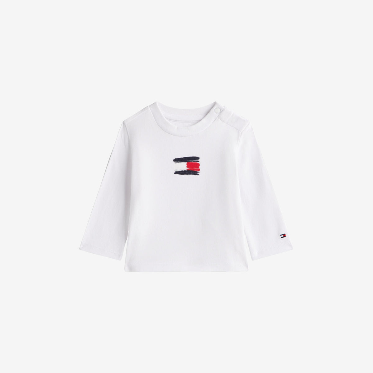 Baby White Small Flag T-Shirt