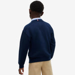 Tommy Hilfiger Boys Navy Sweatshirt - logo detail view
