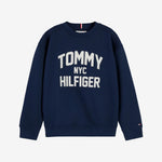 Tommy Hilfiger Boys Navy Sweatshirt - front view