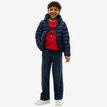 Tommy Hilfiger Boys Navy Lightweight Jacket - back view