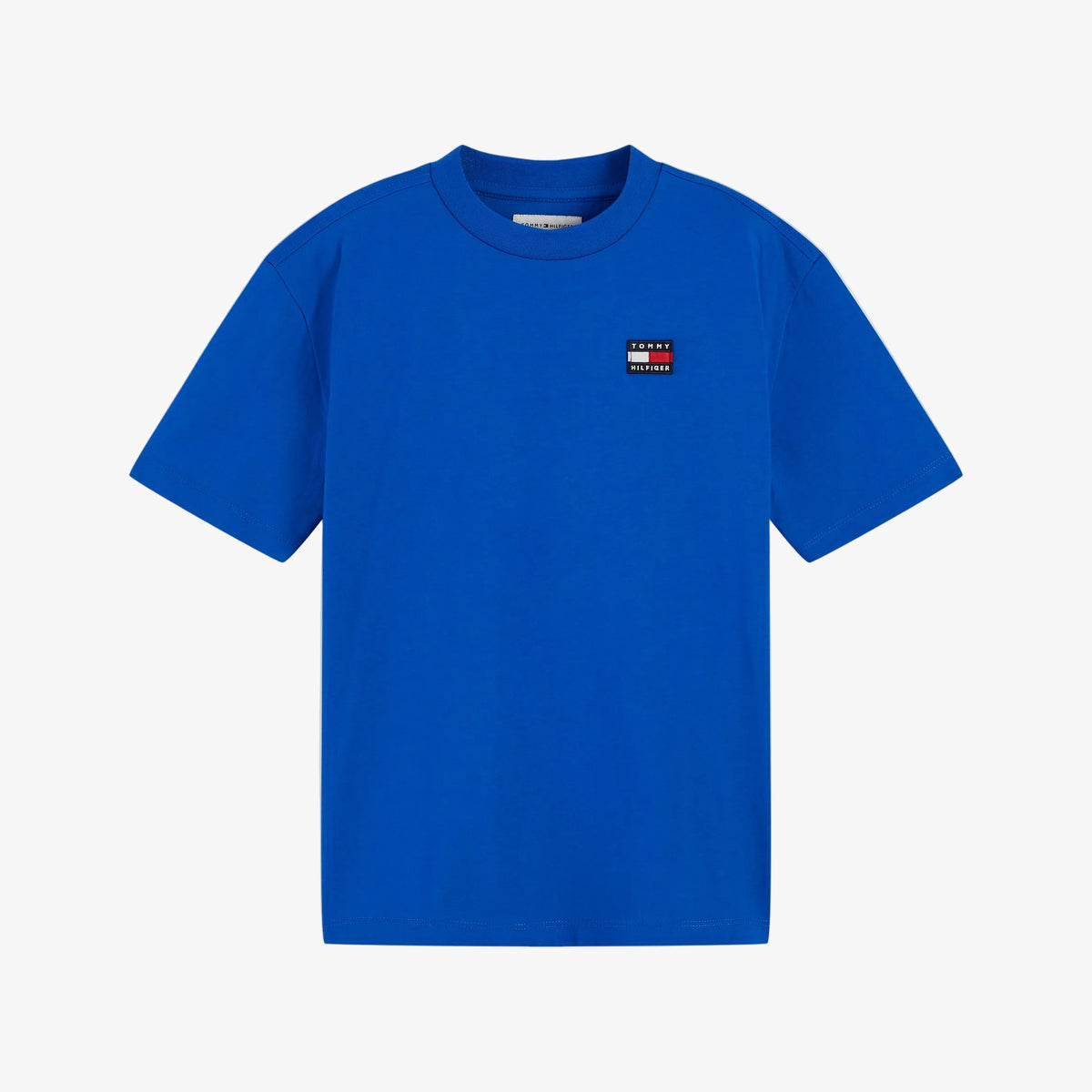 Tommy Hilfiger Boys Blue Flag T-Shirt - front view