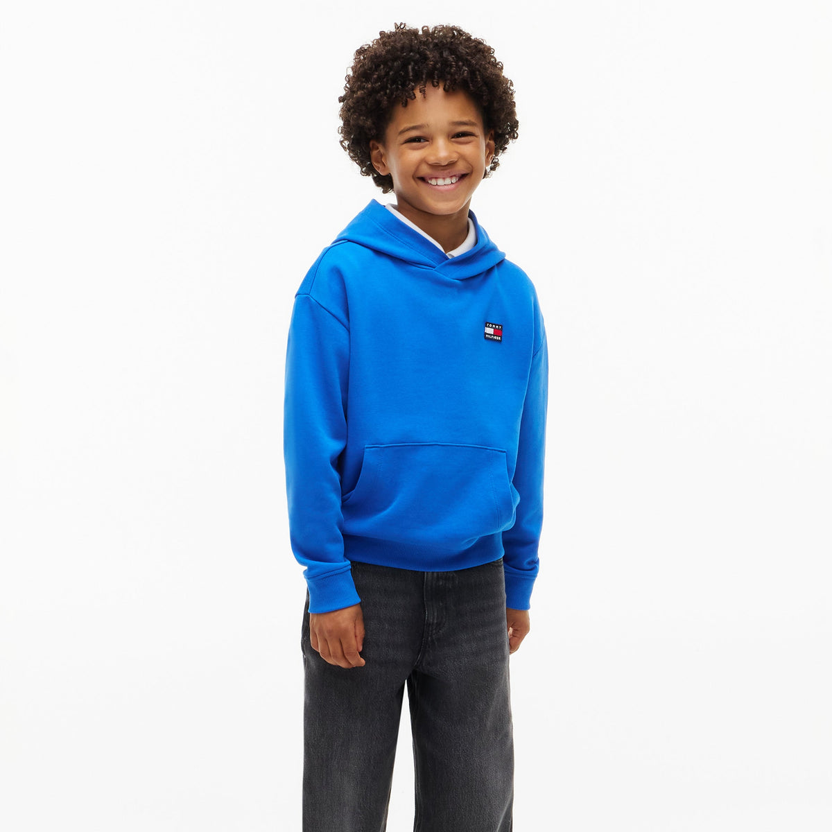 Tommy Hilfiger Boys Blue Flag Heritage Hoodie - back view