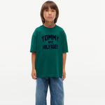 Tommy Hilfiger Boys Green T-Shirt - back view