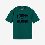 Tommy Hilfiger Boys Green T-Shirt - front view