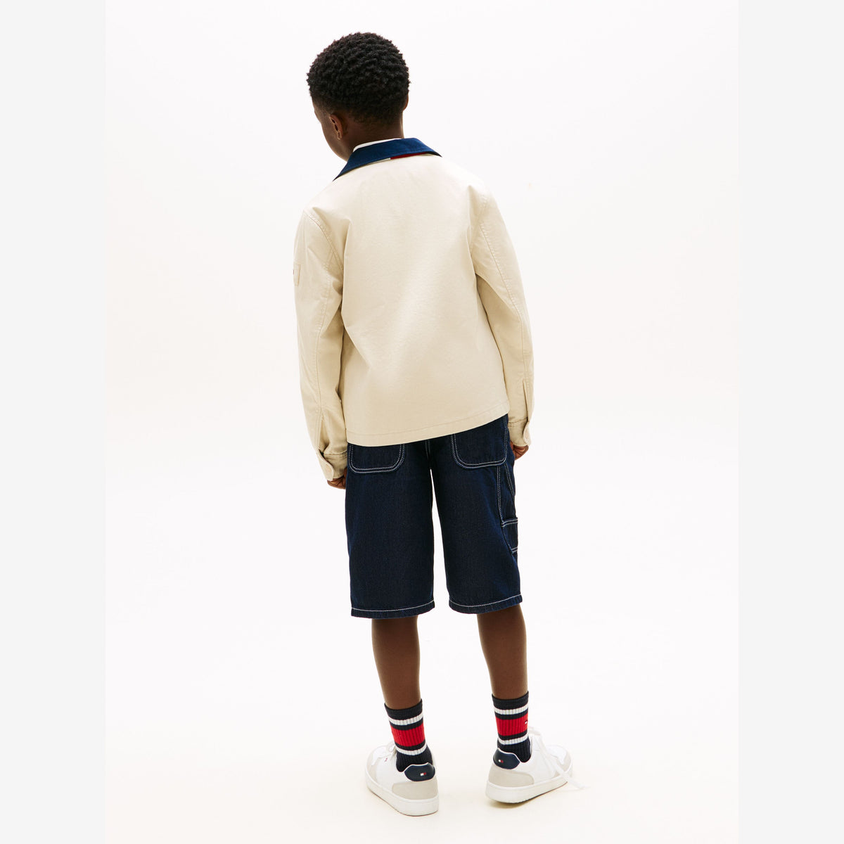 Tommy Hilfiger Boys Beige Cotton Jacket | Casa Childrenswear