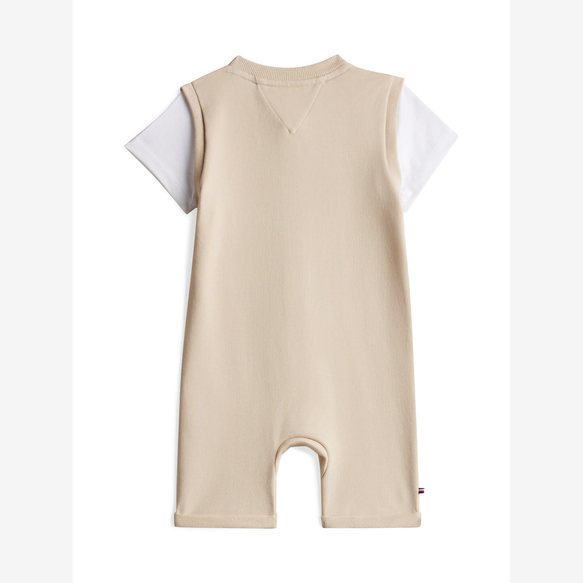 Tommy Hilfiger Baby Boys Beige Cotton Jersey Shortie | Casa Childrenswear