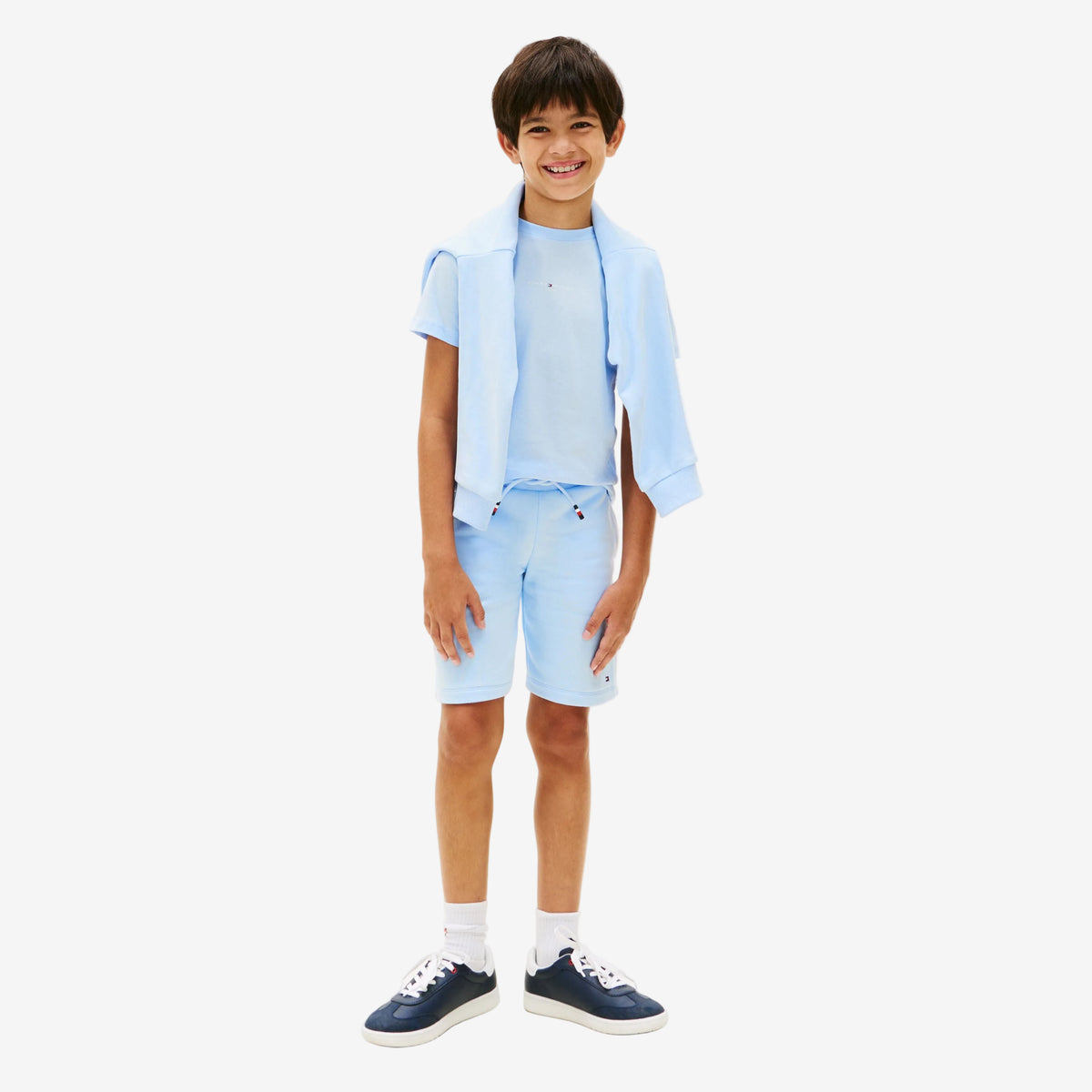 Tommy Hilfiger Boys Blue T-Shirt and Short Set | Casa Childrenswear