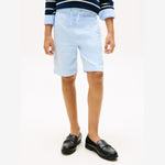 Tommy Hilfiger Boys Blue Linen Blend Short | Casa Childrenswear