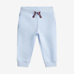 Tommy Hilfiger Baby Light Blue Cotton Joggers | Casa Childrenswear