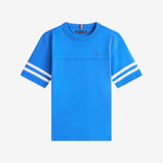 Tommy Hilfiger Boys Blue Varsity Stripes T-Shirt | Casa Childrenswear