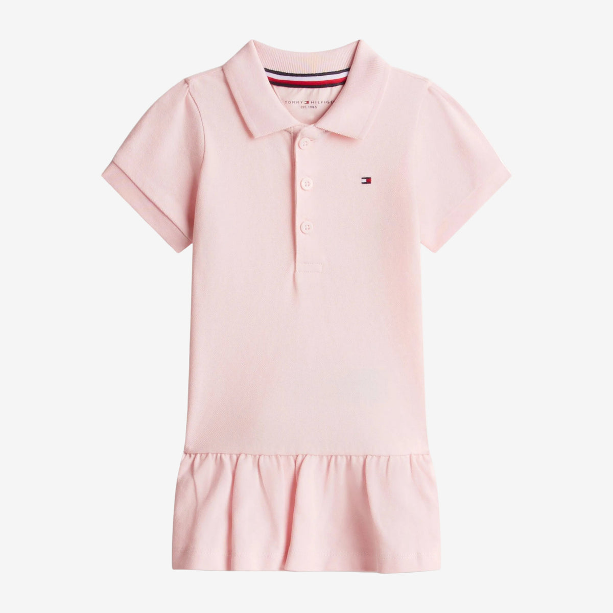 Tommy Hilfiger Baby Girls Pink Polo Dress | Casa Childrenswear