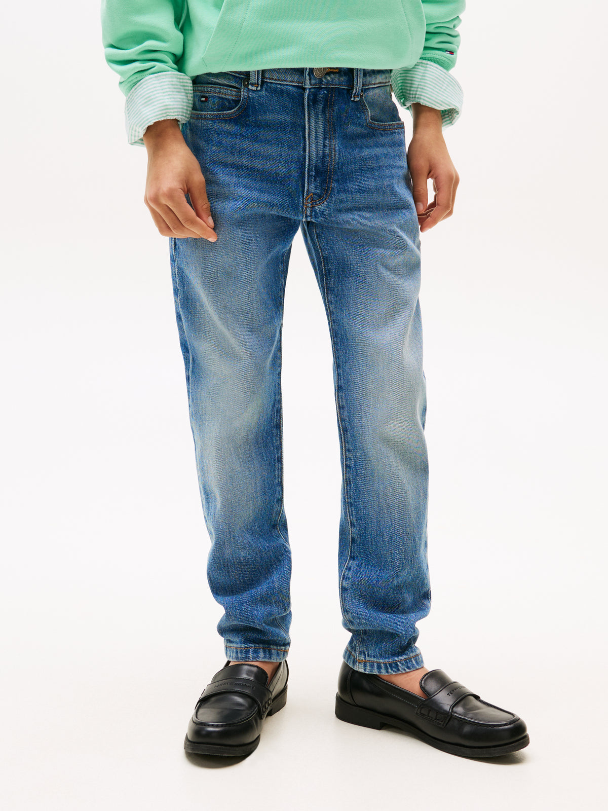 Light Blue Straight Denim Jean