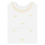 Footie Pima Cotton Little Prince Gold