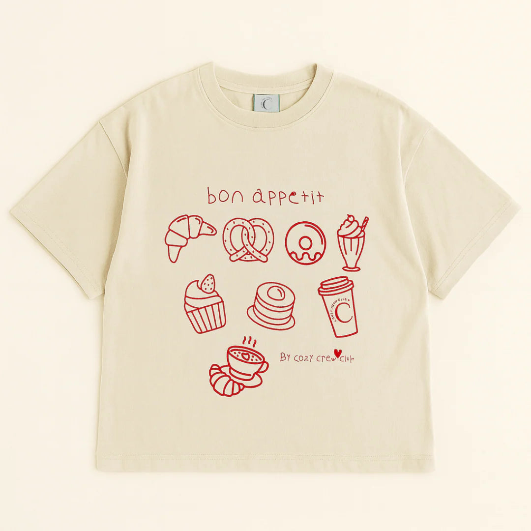Cozy Crew Club Bon Appetite Tee | Casa Childrenswear