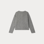 Bonpoint Grey Cherry Logo Cardigan | Casa Childrenswear