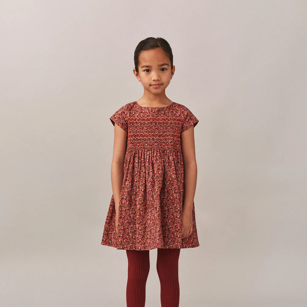 Cherry Print Smock Dress