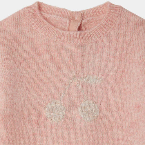 Bonpoint Cherry Logo Cashmere Romper | Casa Childrenswear