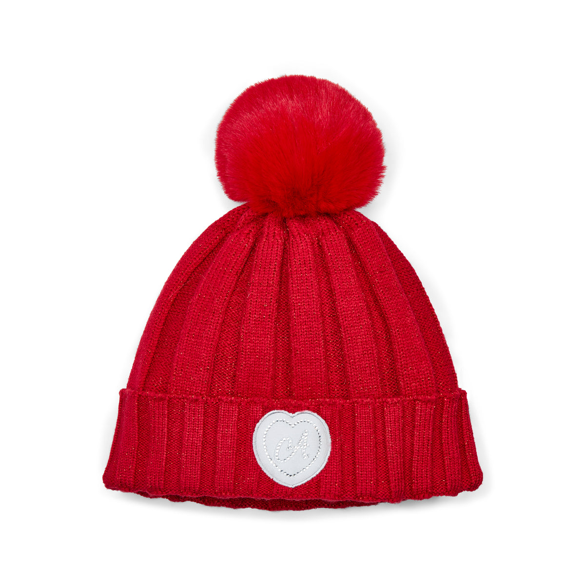 Mallory Red Pom Pom Hat