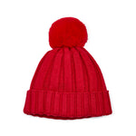 Mallory Red Pom Pom Hat