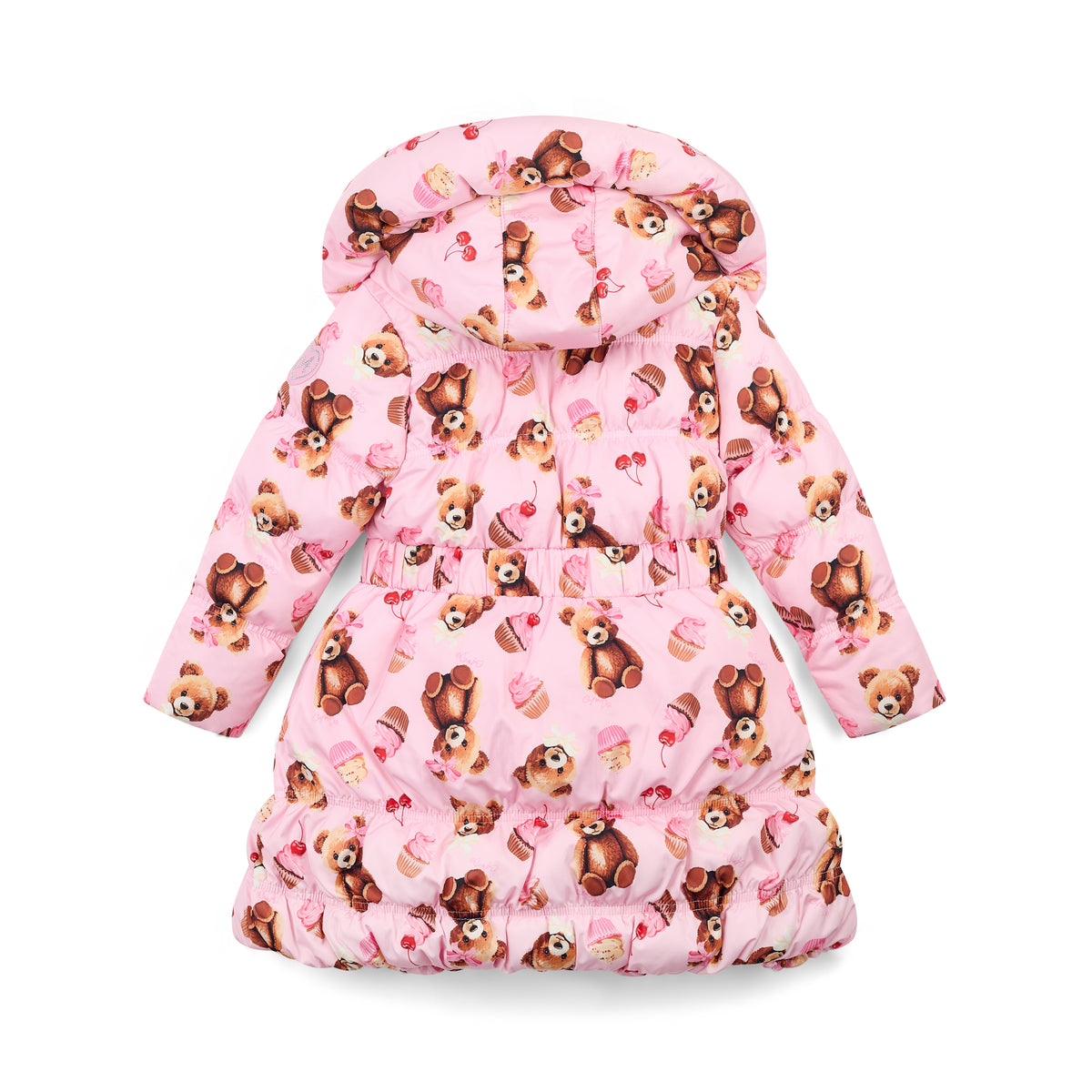 Lauren Pink Bear Print Bow Jacket