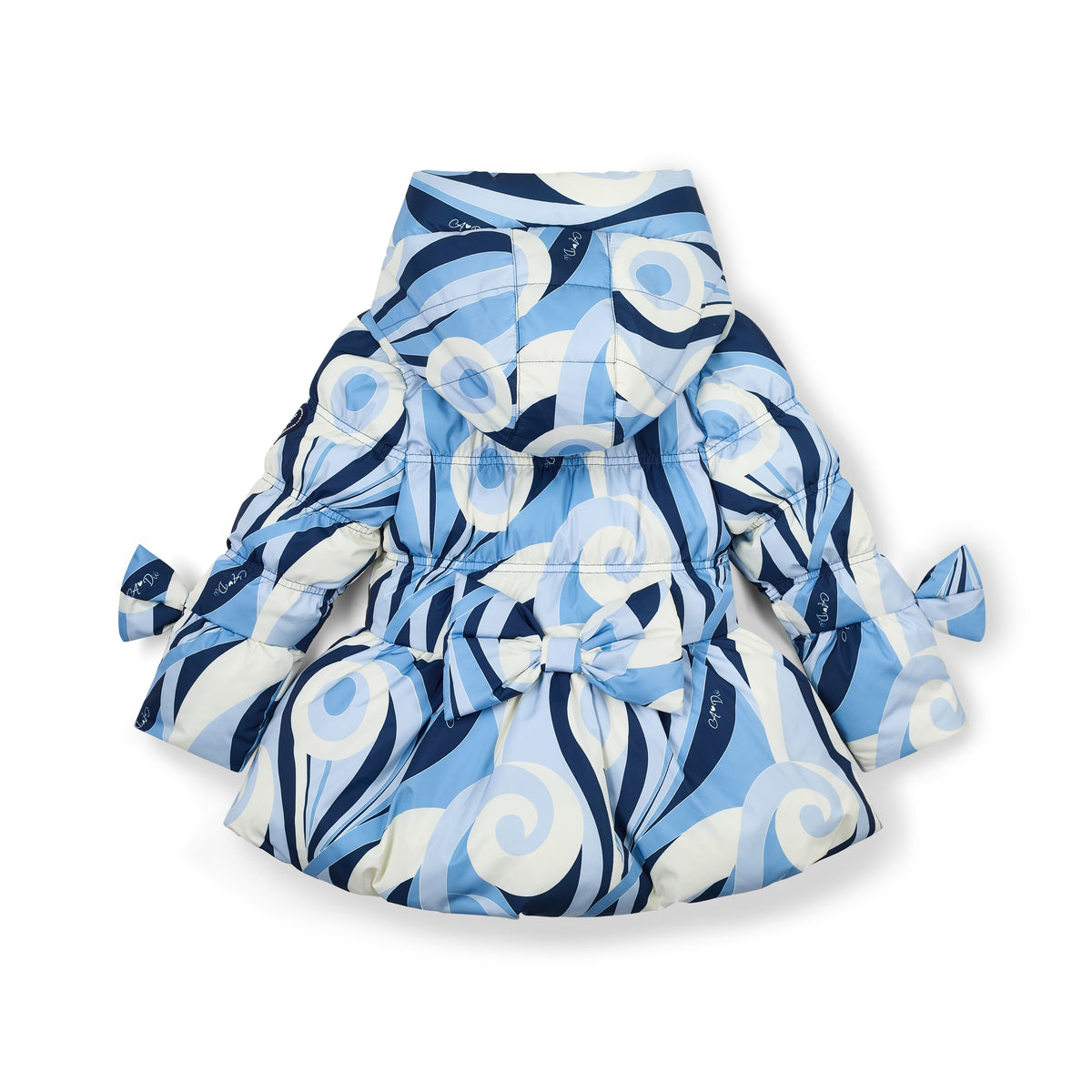 A Dee Nylah Blue Swirl Print Jacket | Casa Childrenswear