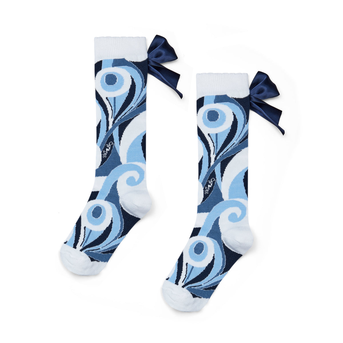 Nieve Blue Swirl Knee High Sock
