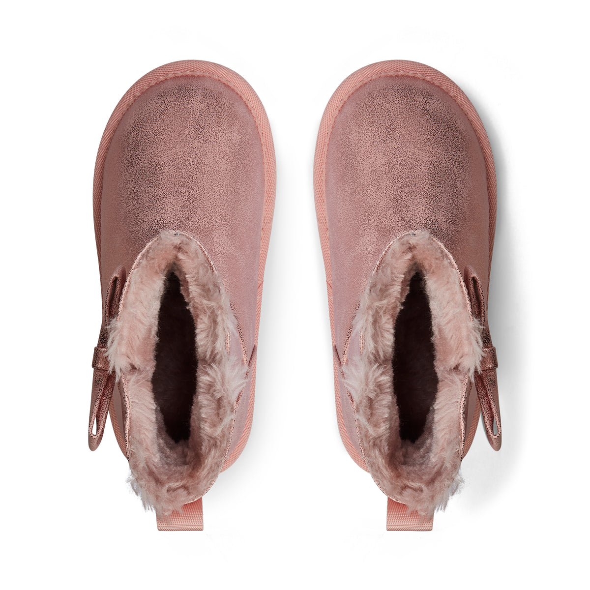 A Dee Bowtiful Pink Faux Suede Boot | Casa Childrenswear