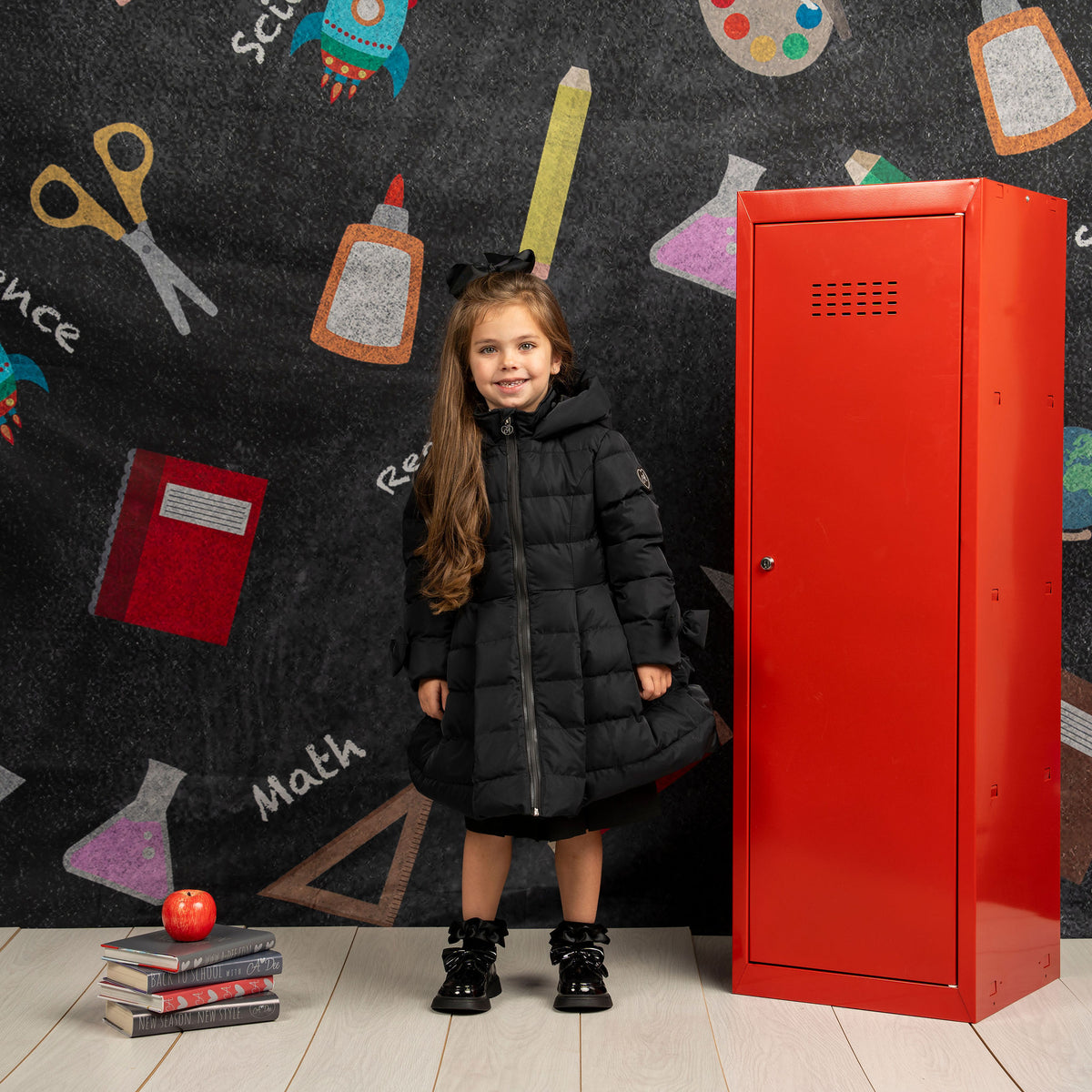 A Dee Joyce Black Long Jacket | Casa Childrenswear