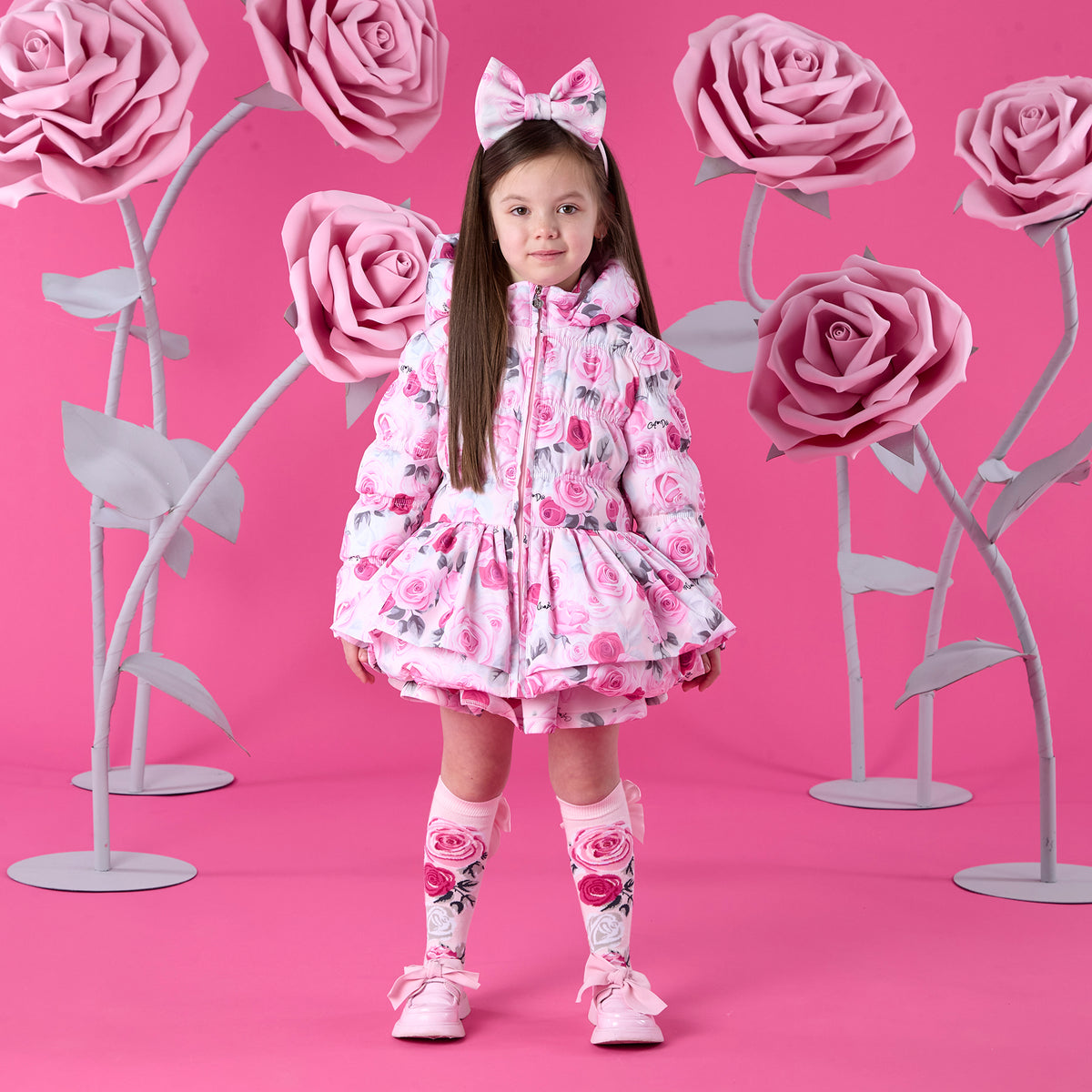 A Dee Ava Rose Print Jacket | Casa Childrenswear