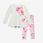 A Dee Ayla Rose Print Insert Legging Set | Casa Childrenswear