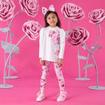 A Dee Ayla Rose Print Insert Legging Set | Casa Childrenswear