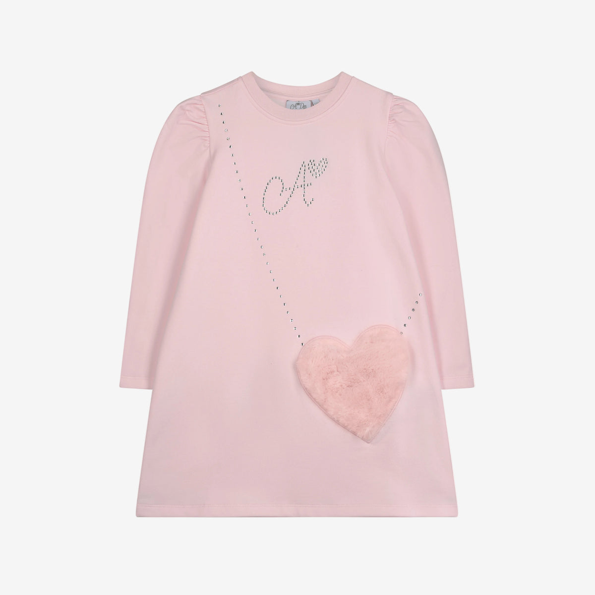 A Dee Alyssa Pink Fur Handbag Dress | Casa Childrenswear