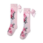 A Dee Alessandra Rose Print Knee High Sock | Casa Childrenswear