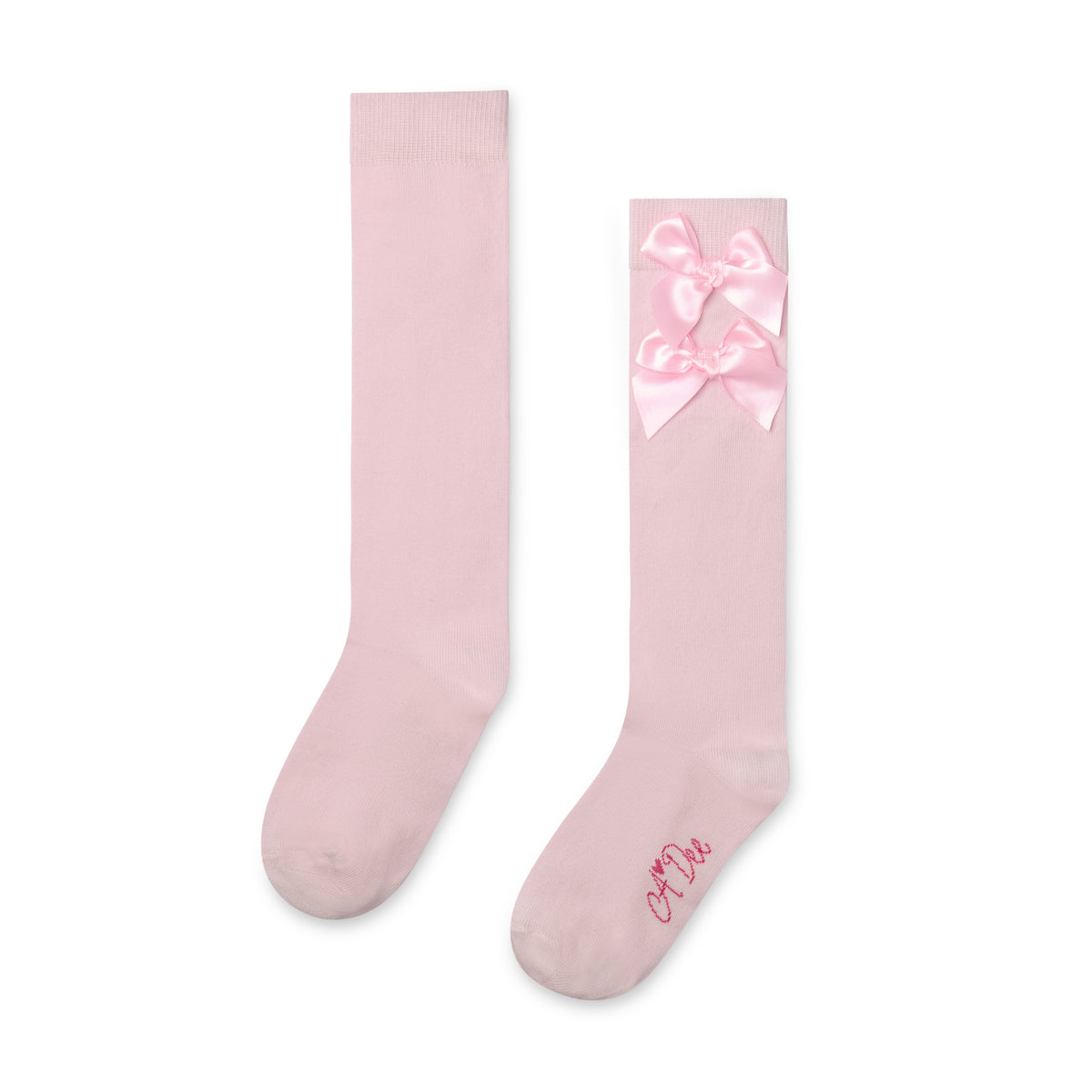 A Dee Ariel Pink Bow Knee High Sock | Casa Childrenswear