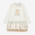 A Dee Betty White Bow Print Drop Waist Dress | Casa Childrenswear