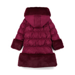 A Dee Aurora Cherry Fur Trim Jacket | Casa Childrenswear