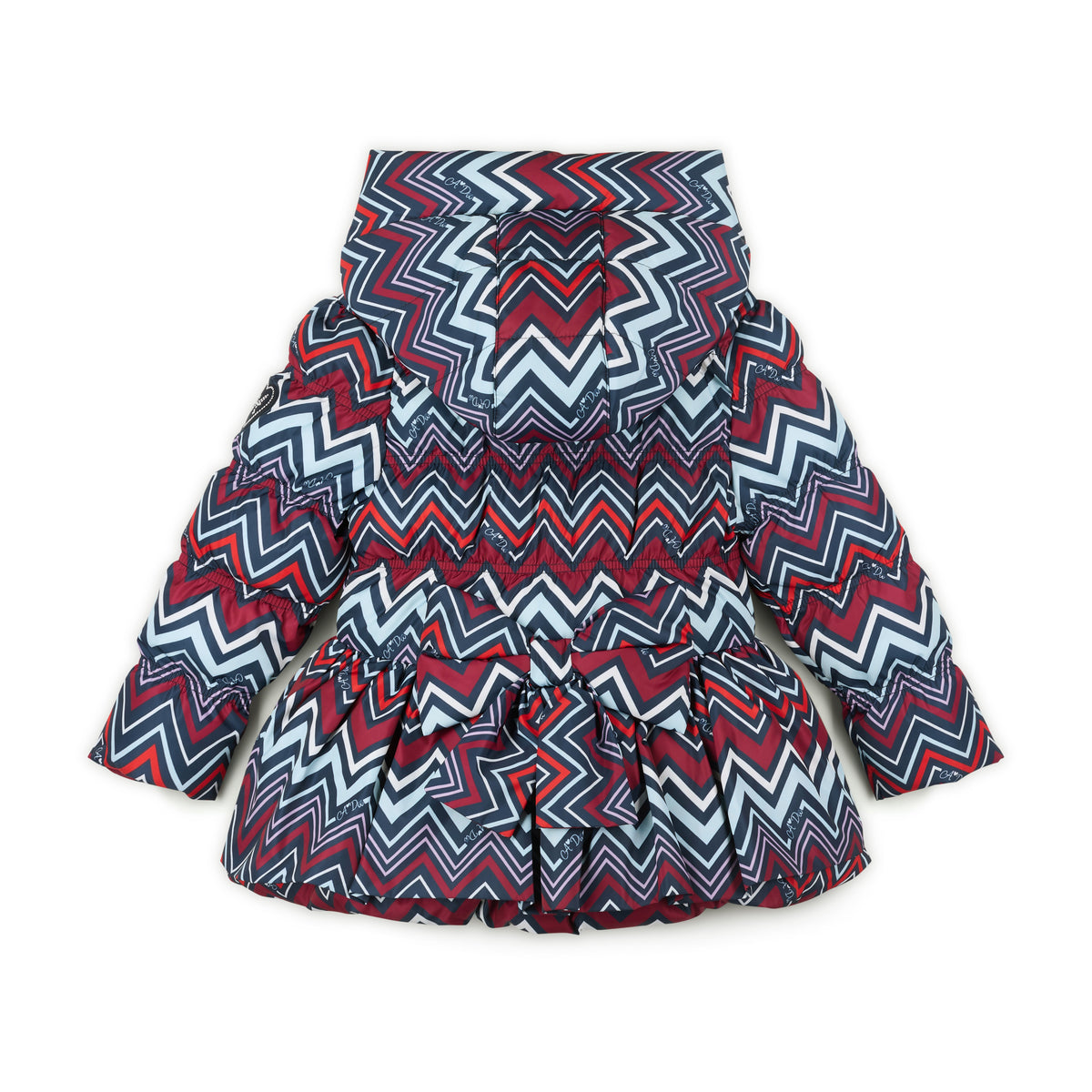 A Dee Ava Navy Chevron Print Jacket | Casa Childrenswear