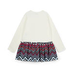 A Dee Crissy Navy Chevron Print Peplum Legging Set | Casa Childrenswear