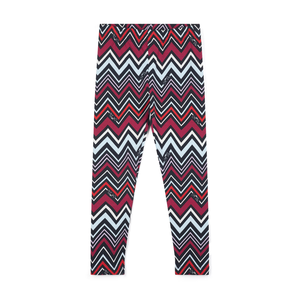 A Dee Crissy Navy Chevron Print Peplum Legging Set | Casa Childrenswear
