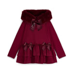 A Dee Alina Cherry Fur Trim Legging Set | Casa Childrenswear