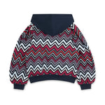 A Dee Coco Navy Chevron Print Flare Tracksuit | Casa Childrenswear