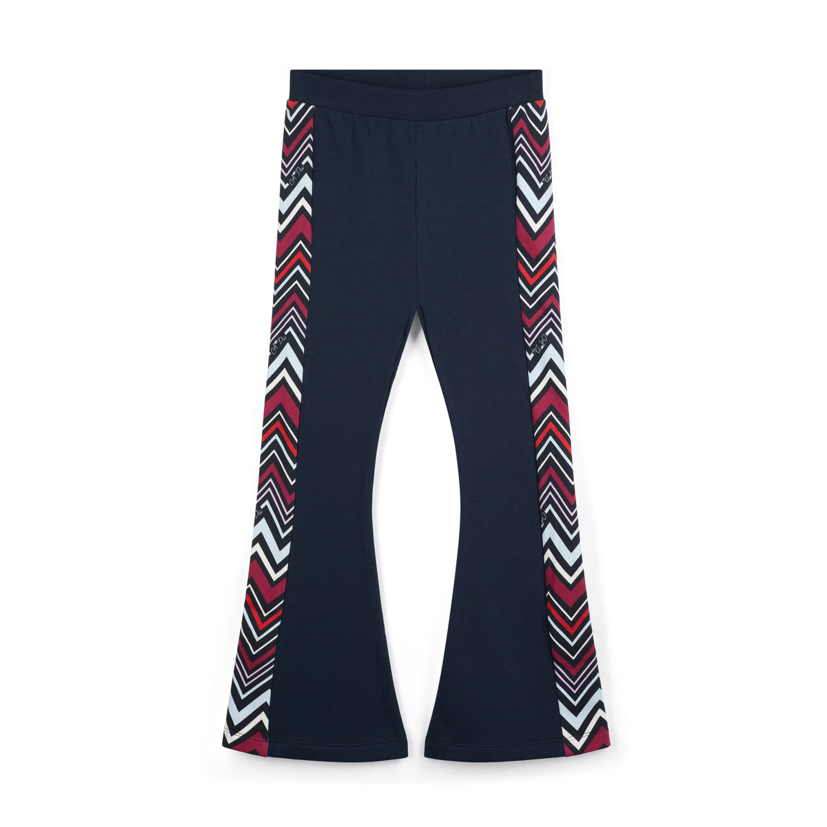 A Dee Coco Navy Chevron Print Flare Tracksuit | Casa Childrenswear